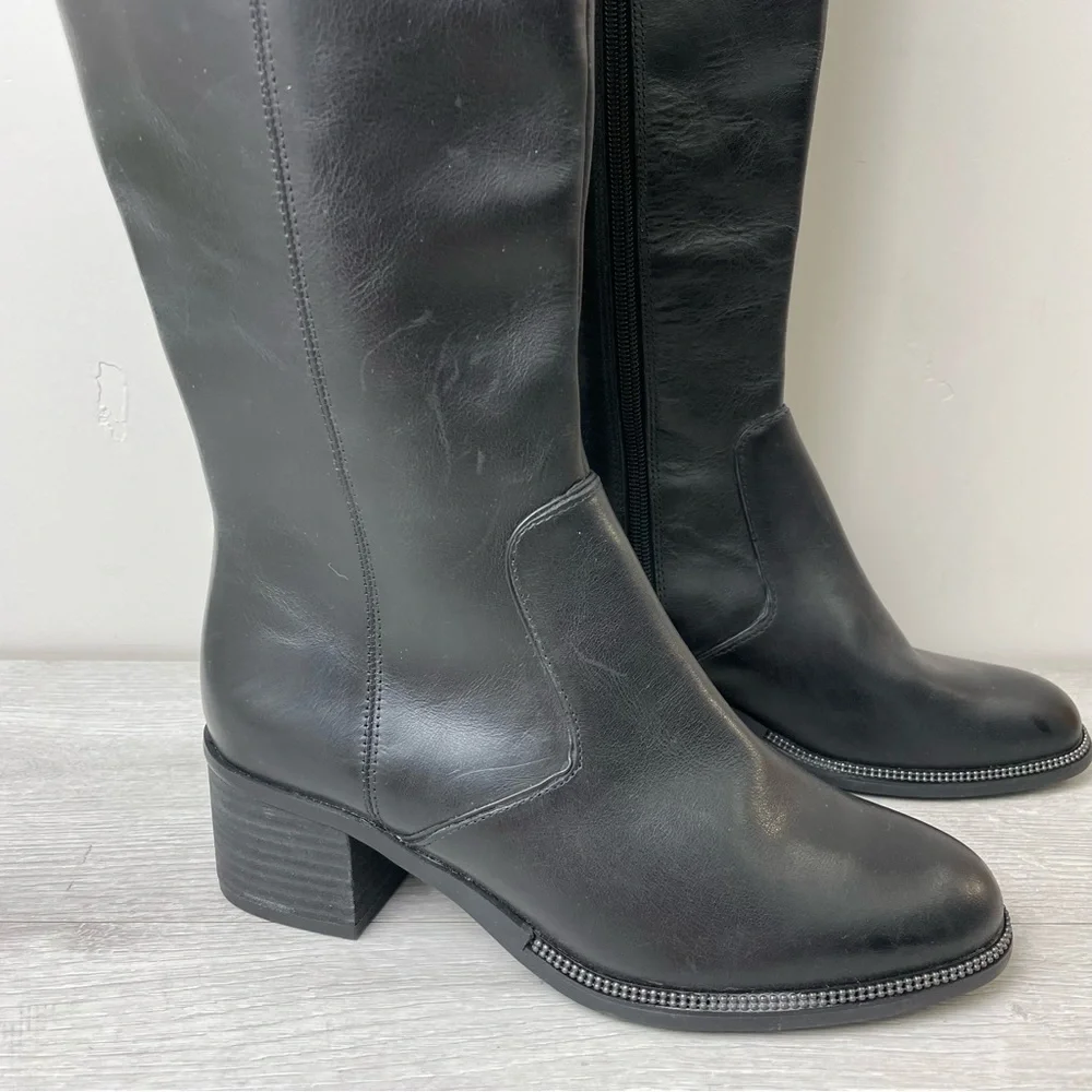 𝅺FRANCO SARTO LUCIANNA BLOCK HEEL TALL BOOT SIZE 6.5
